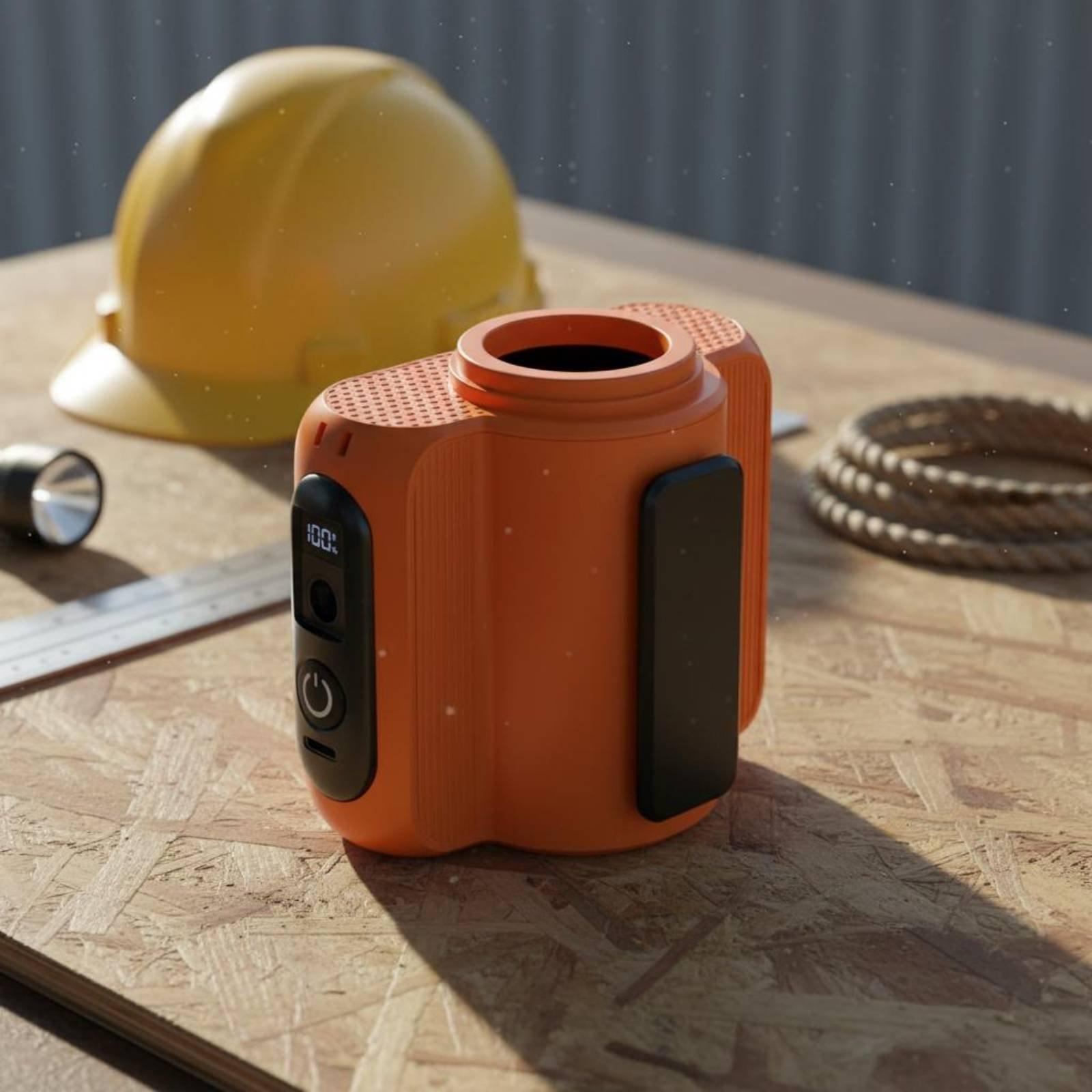 Outdoor Adventure Jobs - Ventilador de Cintura Recarregável e Portátil