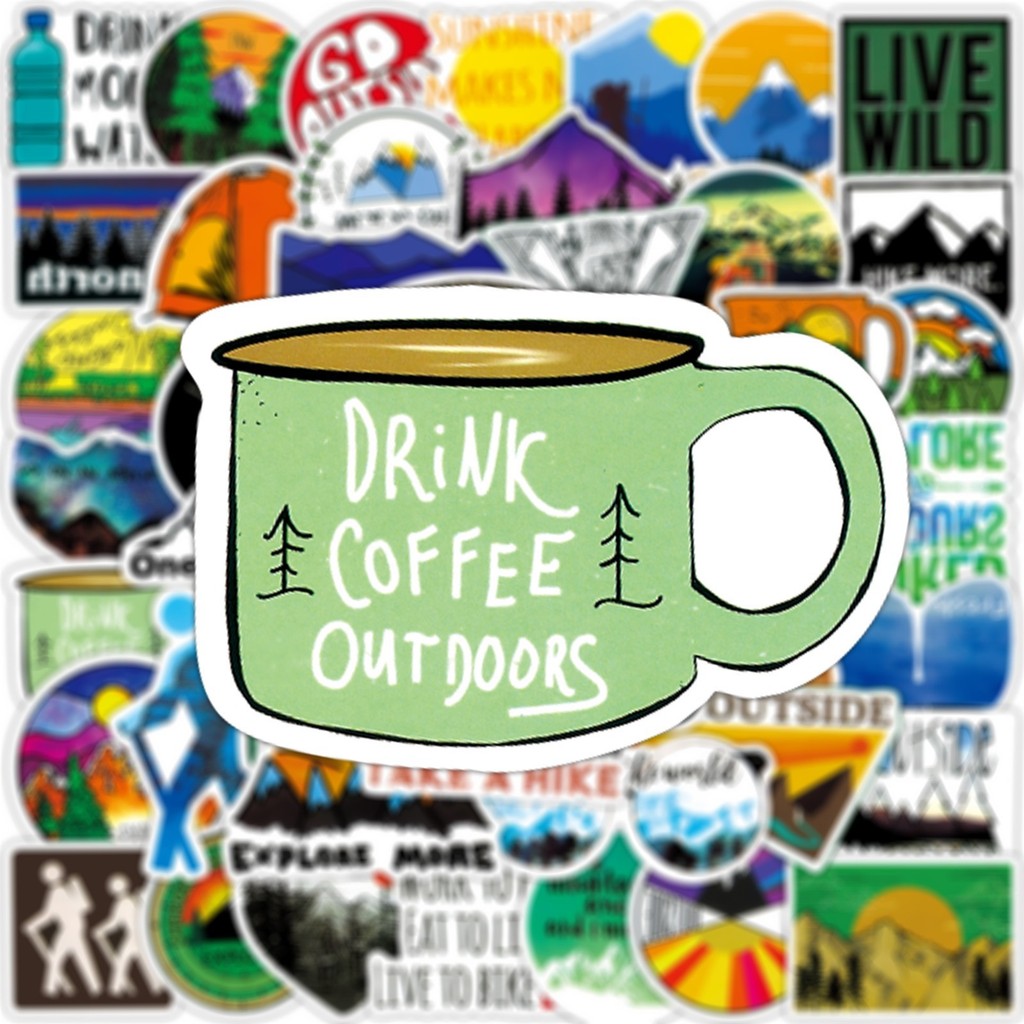 Outdoor Adventure Store - Conjunto de autocolantes à prova de