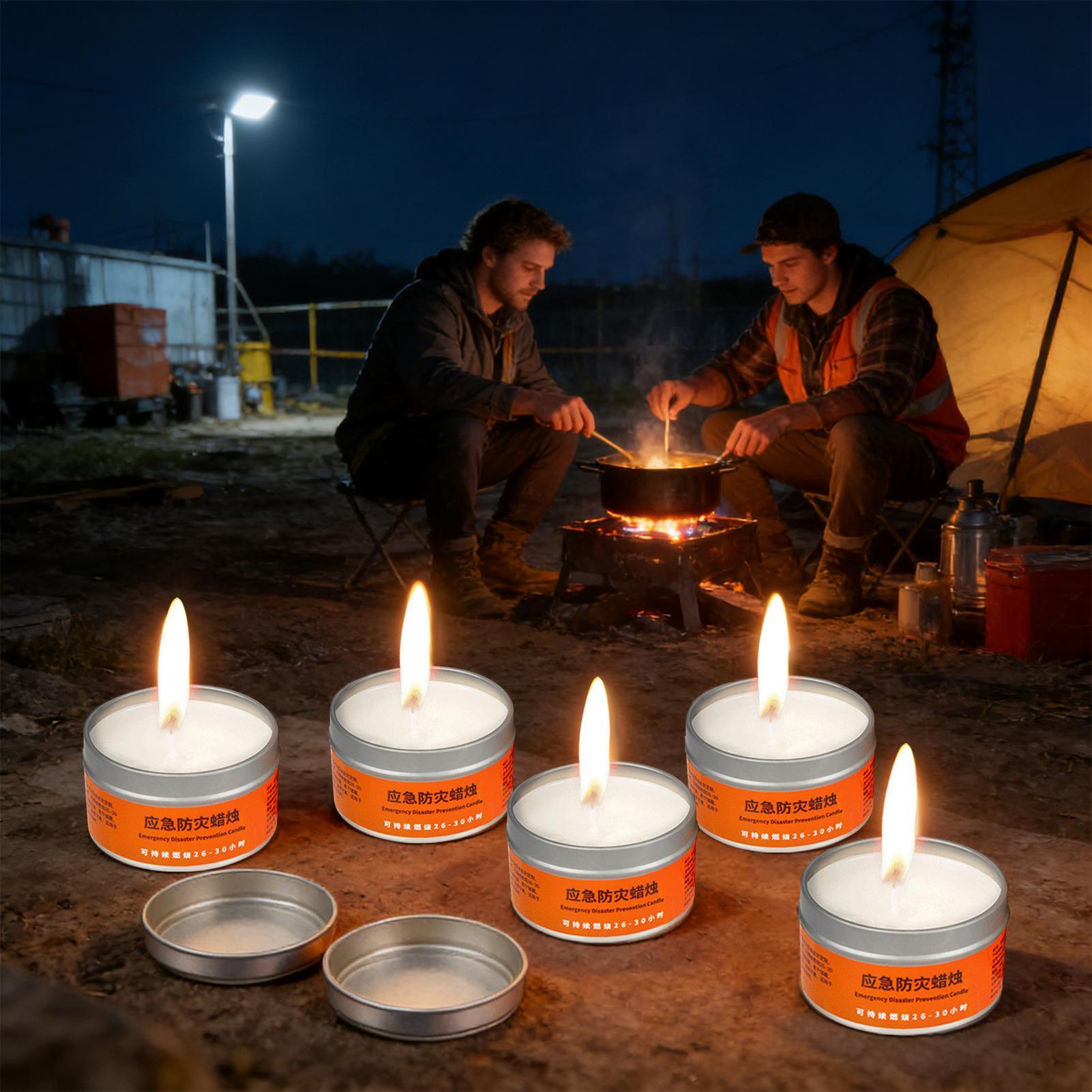 Outdoor Adventure Hours - Vela de Sobrevivência com Brilho Estável