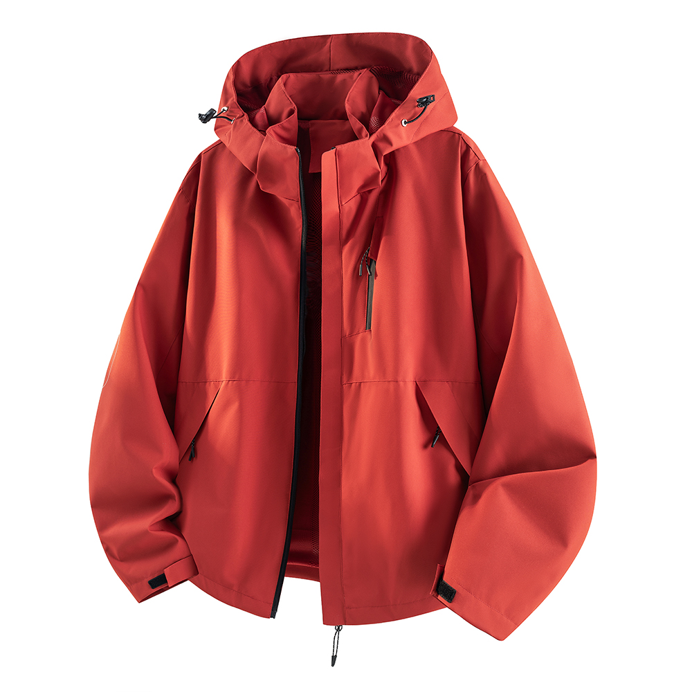 Outdoor Adventure Hat - Jaqueta Impermeável para Homens, Tamanho Grande,