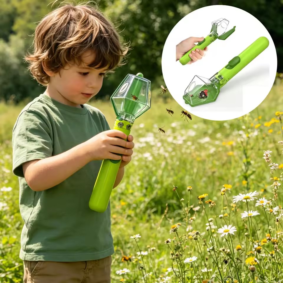 Outdoor Adventure Educator - Apanhador de insetos portátil com lupa