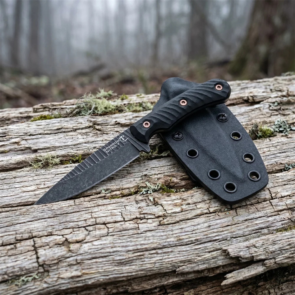 Survival Knife Full Tang - Faca de lâmina fixa com estrutura