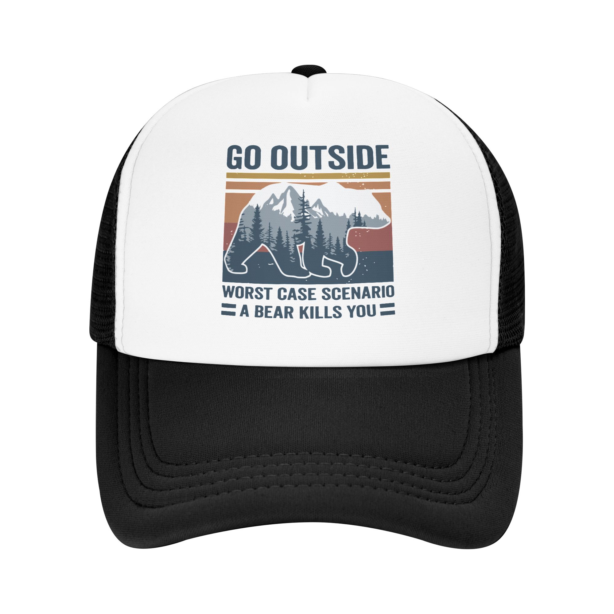 Outdoor Adventure Hat - Boné de Caminhoneiro Ajustável para Adultos,