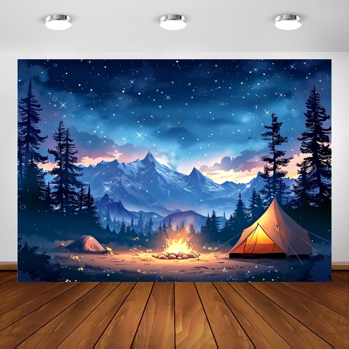 Outdoor Adventure Tent - Tapeçaria Plana 2D com Estampa de