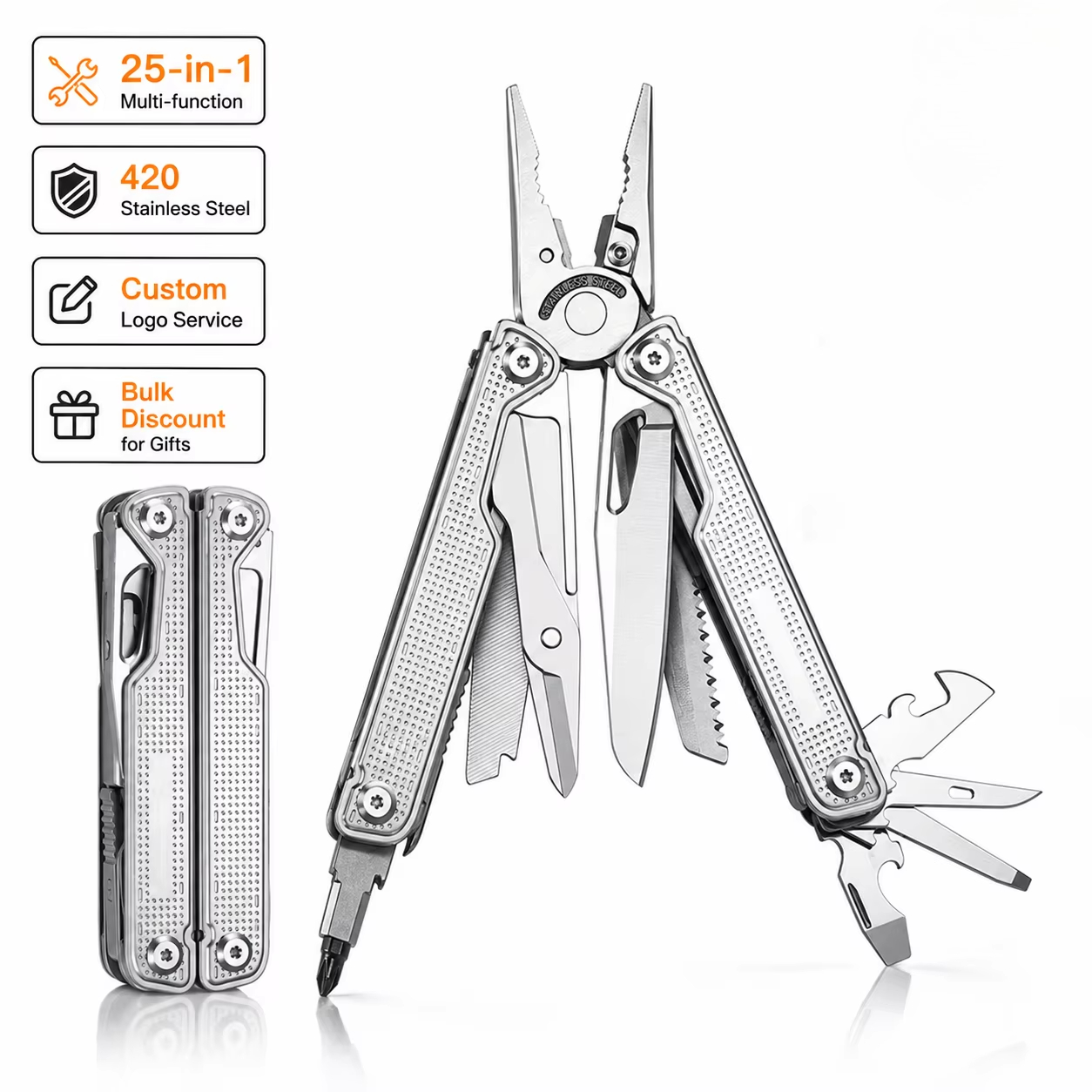 Camp Knife Multi - Faca Multifuncional Profissional 25 em 1,