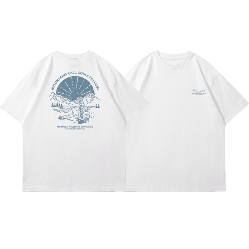 Camiseta Masculina Estilo Ins  - Outdoor Adventure Japan avaliação e preço