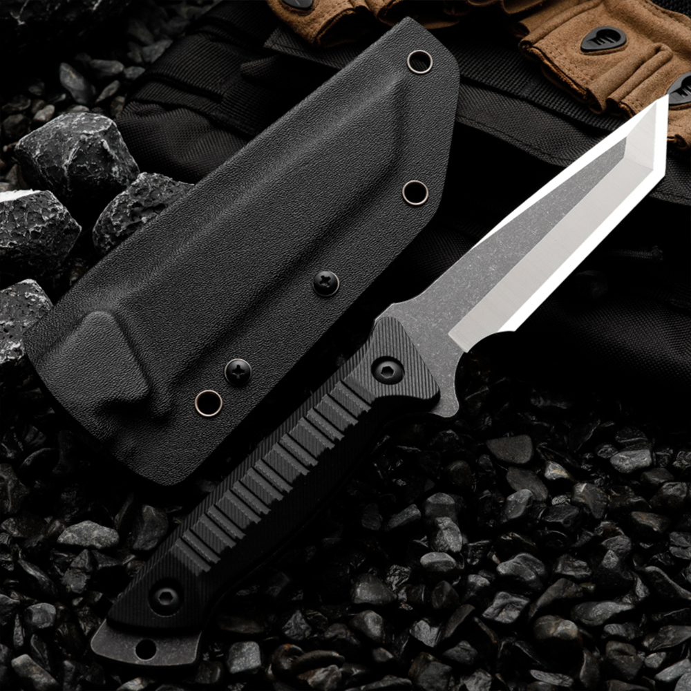 HUANGFU-alta dureza aço ao ar  - Survival Knife Full Tang avaliação e preço