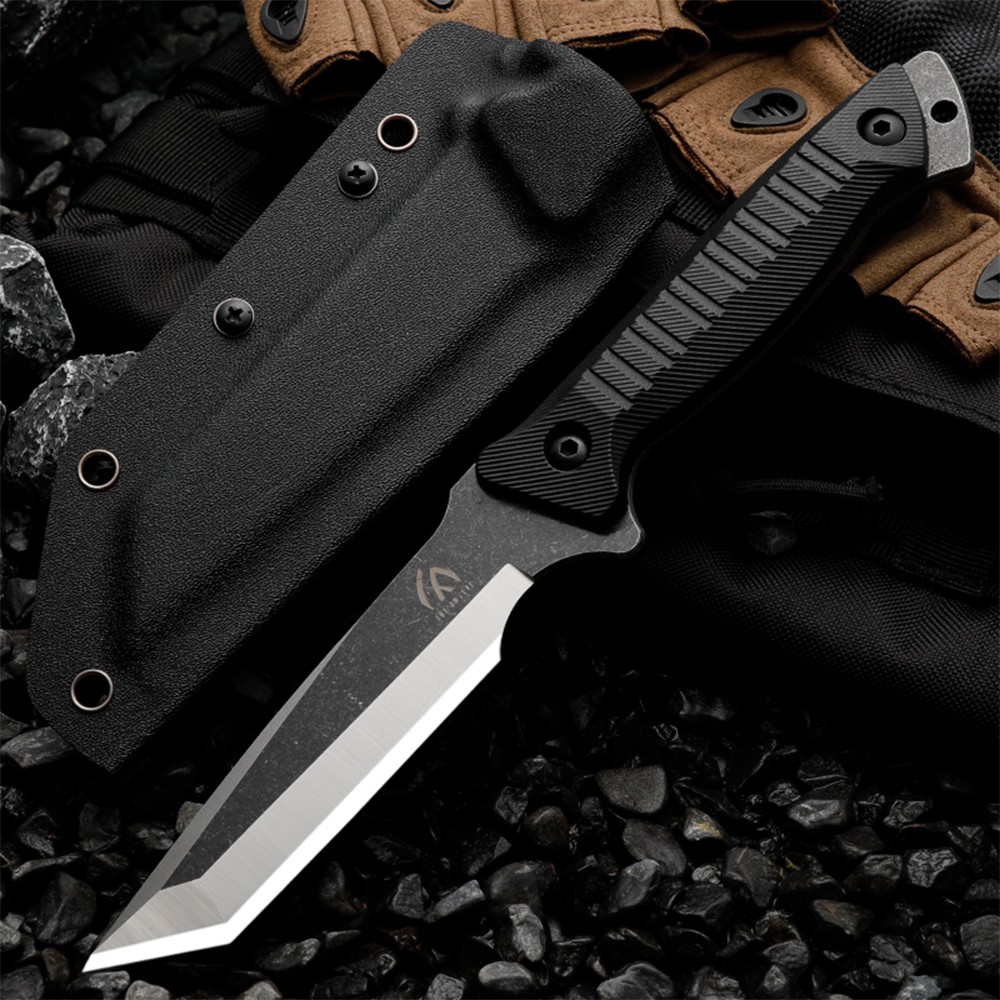 HUANGFU-alta dureza aço ao ar  - Survival Knife Full Tang avaliação e preço