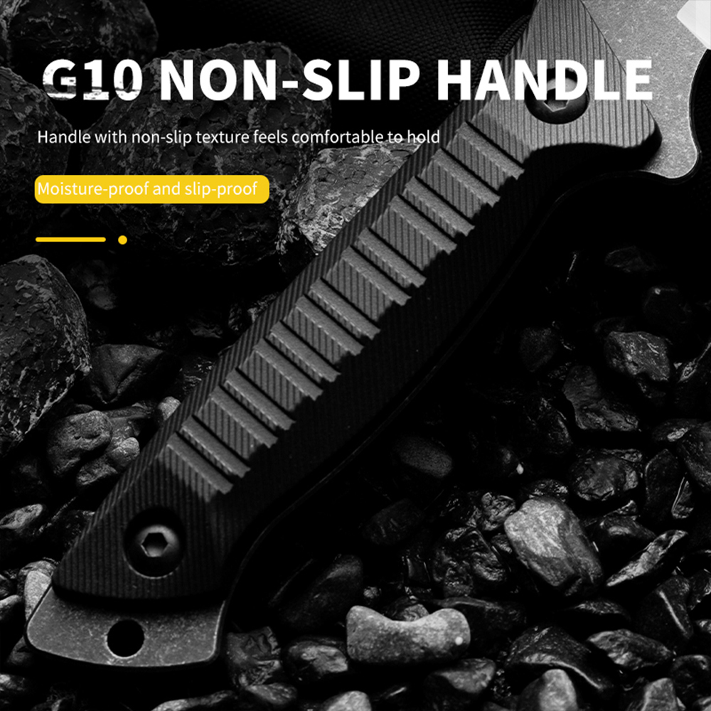HUANGFU-alta dureza aço ao ar  - Survival Knife Full Tang avaliação e preço