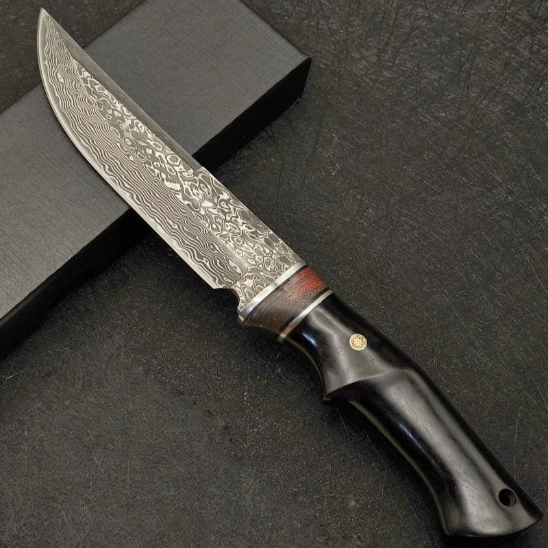 Damasco VG10 ao ar livre de al - Survival Knife Full Tang avaliação e preço